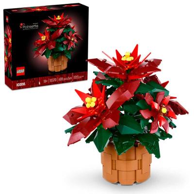 Poinsétia Botanicals 608 Peças 10370 Lego