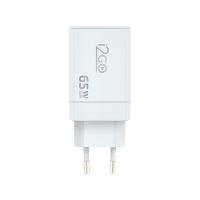 Carregador de Parede Ultra Rápido Power Delivery com 1 Saída USB-C 65W + 1 Saída USB-C 20W + 1 Saída USB-A 18W I2GO PRO - 2