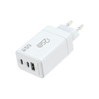 Carregador de Parede Ultra Rápido Power Delivery com 1 Saída USB-C 65W + 1 Saída USB-C 20W + 1 Saída USB-A 18W I2GO PRO