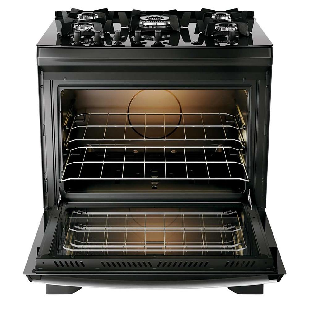 Fogão 5 Bocas com Mesa de Vidro e Tripla Chama Dako Supreme Glass - 5