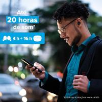 Fone de Ouvido Bluetooth Sem Fio TWS Air Buds 200 i2GO Com Estojo de Carregamento i2GO Plus - 10