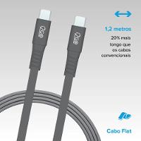 Cabo USB-C + USB-C 1,2M 3A Cinza i2GO - 5