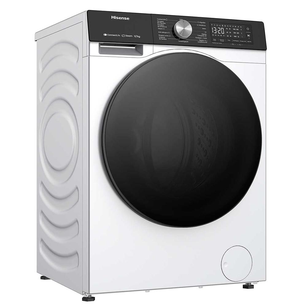 Lava e Seca WD3S1143BW 11kg com 11 Programas de Lavagem Steam Wi-Fi WD3S11 Hisense - 2