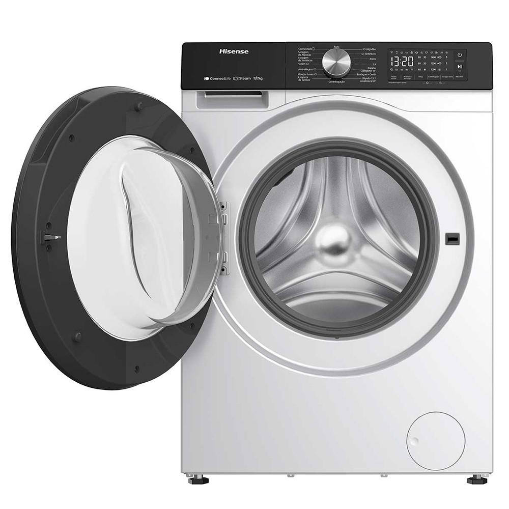 Lava e Seca WD3S1143BW 11kg com 11 Programas de Lavagem Steam Wi-Fi WD3S11 Hisense - 3