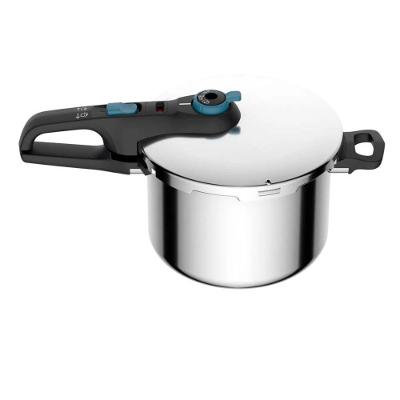 Panela de Pressão Inox Trendy Fechamento Externo Com Cesta De Vapor 6 Litros Rochedo