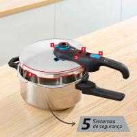 Panela de Pressão Inox Trendy Fechamento Externo 4L Rochedo - 5