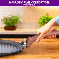 Grill Antiaderente Natural Stone Redondo 30cm Rochedo - 9