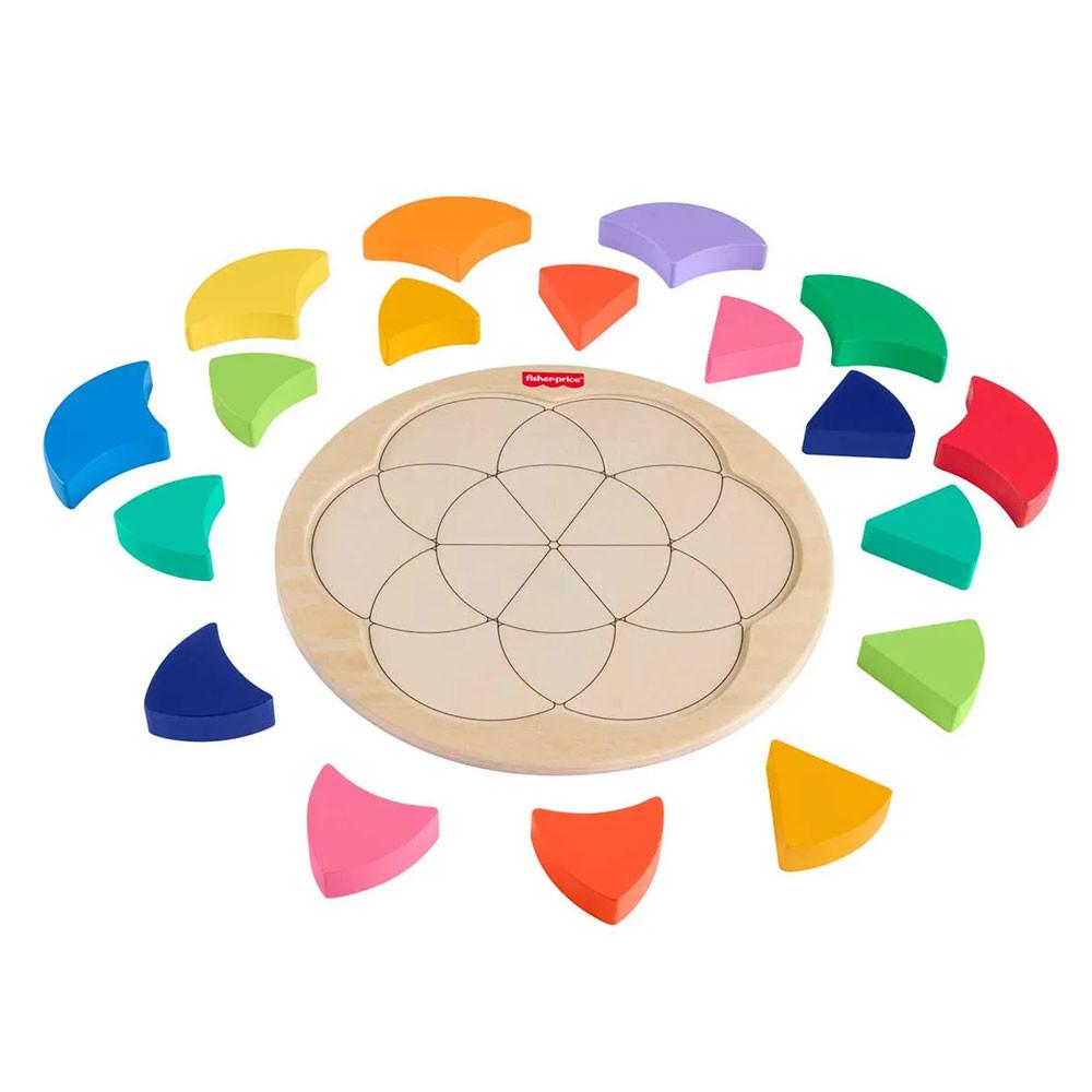 Brinquedo Círculo de Cores Mágicas de Madeira Fisher Price Mattel - 4