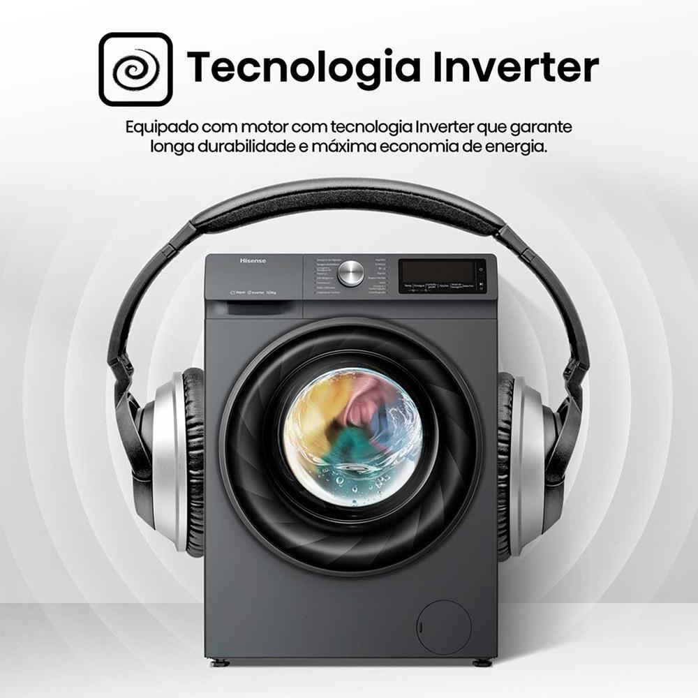 Lava e Seca WD5Q1342BT Steam com 13 Programas de Lavagem Hisense - 8