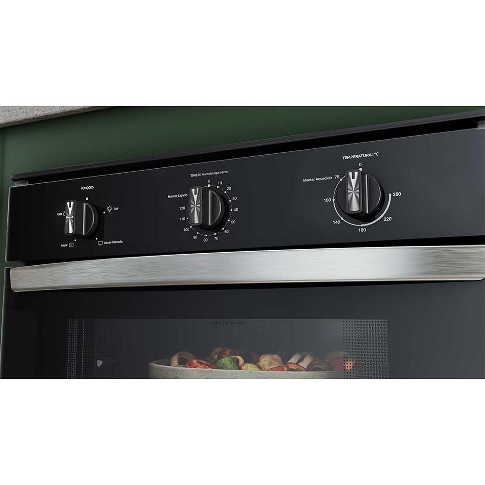 Forno de Embutir COB84BE Elétrico 84L com Timer Autodesligamento e Grill Consul - 5