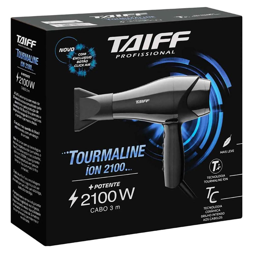 Secador de Cabelo Tourmaline Íon 2100W Preto Taiff - 7