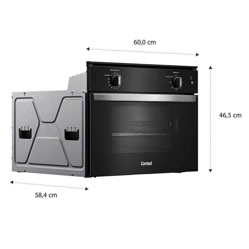 Forno de Embutir COB47BE Elétrico 47L com Timer Autodesligamento e Grill Consul - 5