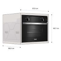 Forno de Embutir COB47BE Elétrico 47L com Timer Autodesligamento e Grill Consul