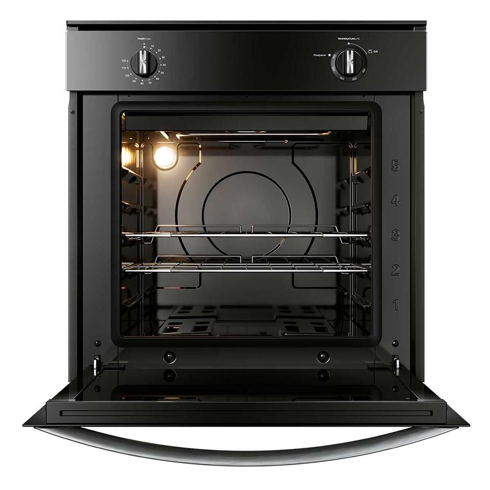 Forno de Embutir COA84CE a Gás 78L com Timer Sonoro e Grill Consul - 2