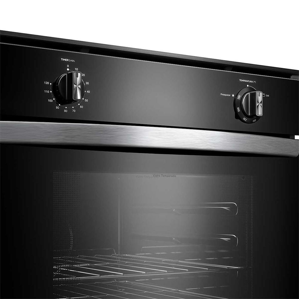 Forno de Embutir COA84CE a Gás 78L com Timer Sonoro e Grill Consul - 3