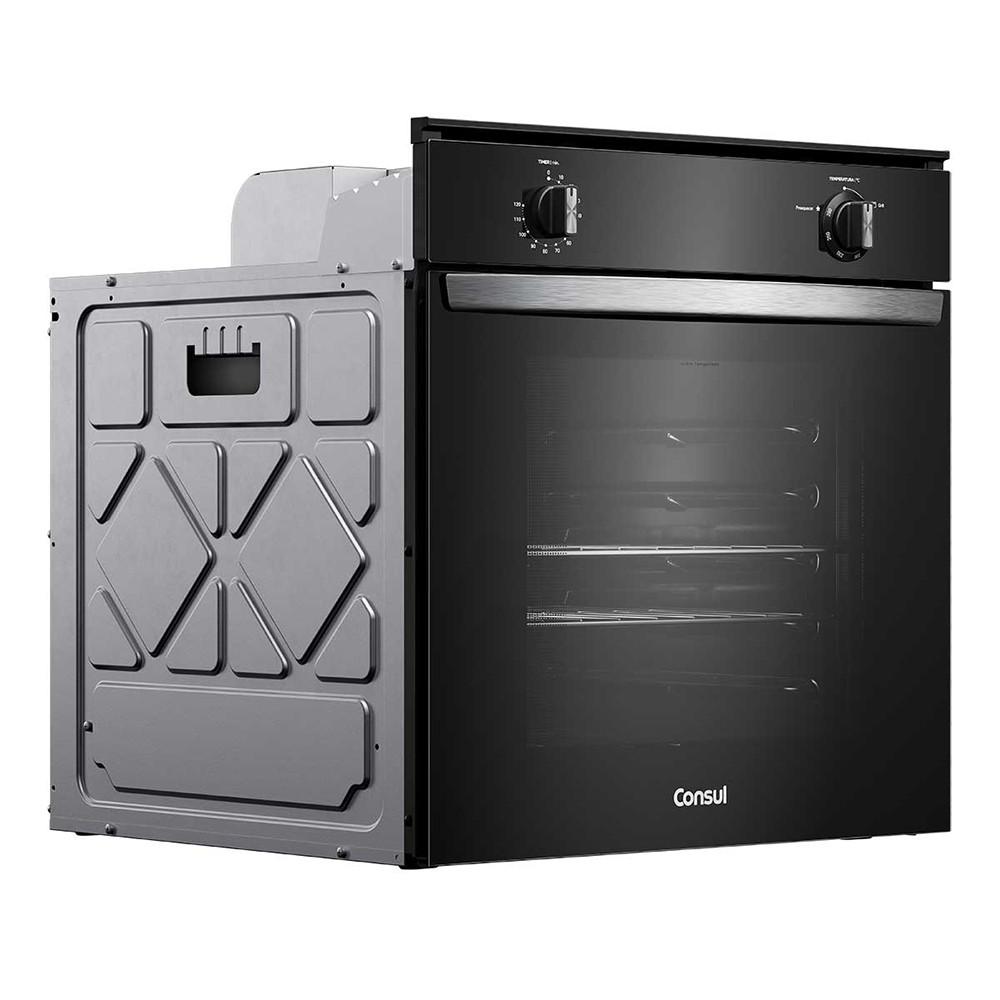 Forno de Embutir COA84CE a Gás 78L com Timer Sonoro e Grill Consul - 5