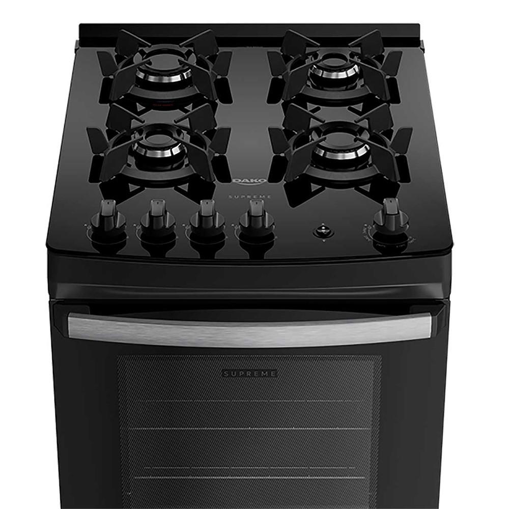 Fogão 4 Bocas com Mesa de Vidro Dako Supreme Glass - 8