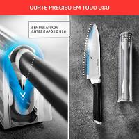 Faca Aço Inox Eversharp com Afiador Tefal - 6
