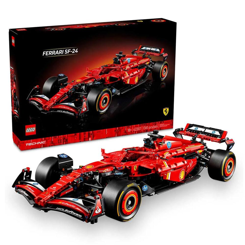 LEGO Carro Ferrari SF-24 F1 1361 peças 42207 - 2
