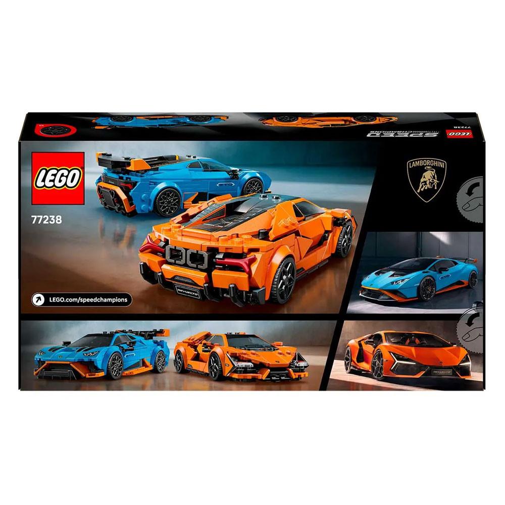 LEGO Lamborghini Revuelto e Huracán 607 peças 77238 - 5