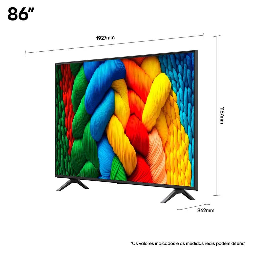 Smart Tv 86 Polegadas 86nano80asa 4k Uhd Nano A7 Ai Processor 4k Gen8 Webos 25 LG - 10