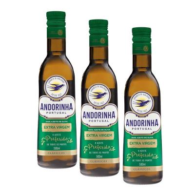 Azeite Andorinha Extra Virgem 500ml com 3 unidades