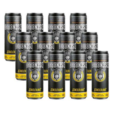 Cerveja Eisenbahn Pilsen Puro Malte Unfiltered Lata 350ml com 12 unidades
