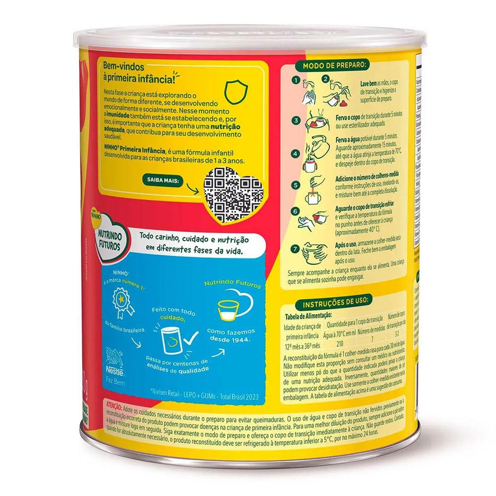 Fórmula Infantil Ninho Primeira Infância Lata 800g Kit 2 Unidades - 4