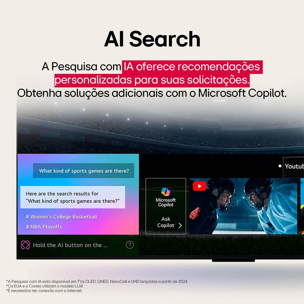 Smart Tv 55 Polegadas 55qned70asa 4k Uhd Qned A7 Ai Processor 4k Gen8 Webos 25 LG - 9