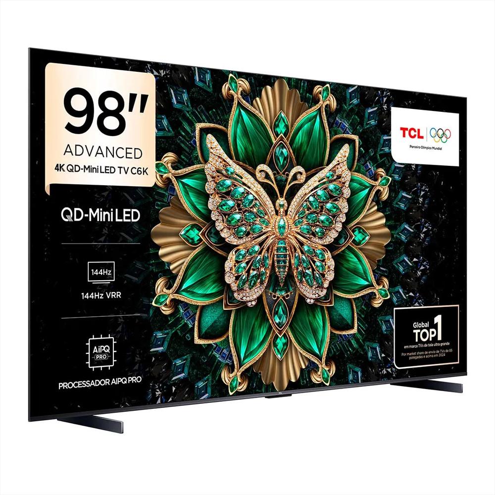 Smart TV TCL 98 Polegadas 98C6K 4K UHD QD-Mini Led Google Tv HDR 10+ - 2