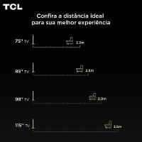 Smart TV TCL 98 Polegadas 98C6K 4K UHD QD-Mini Led Google Tv HDR 10+ - 3