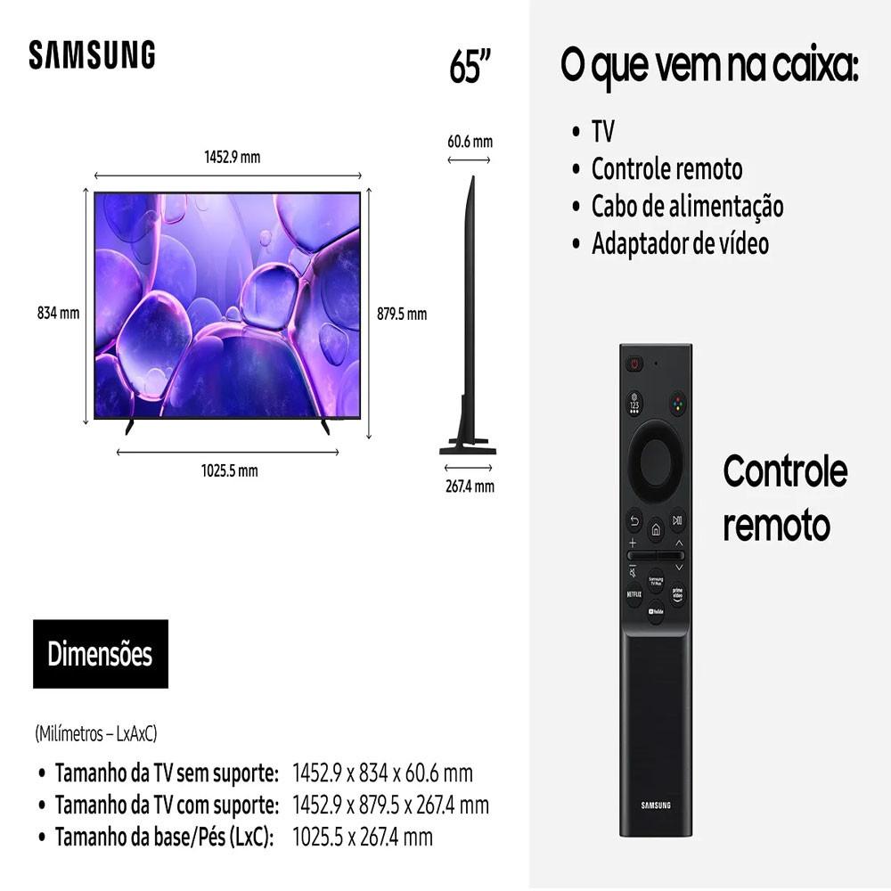 Samsung Smart TV 65 Polegadas Crystal UHD 4K U8100F 2025 Xbox Cloud Gaming - 3