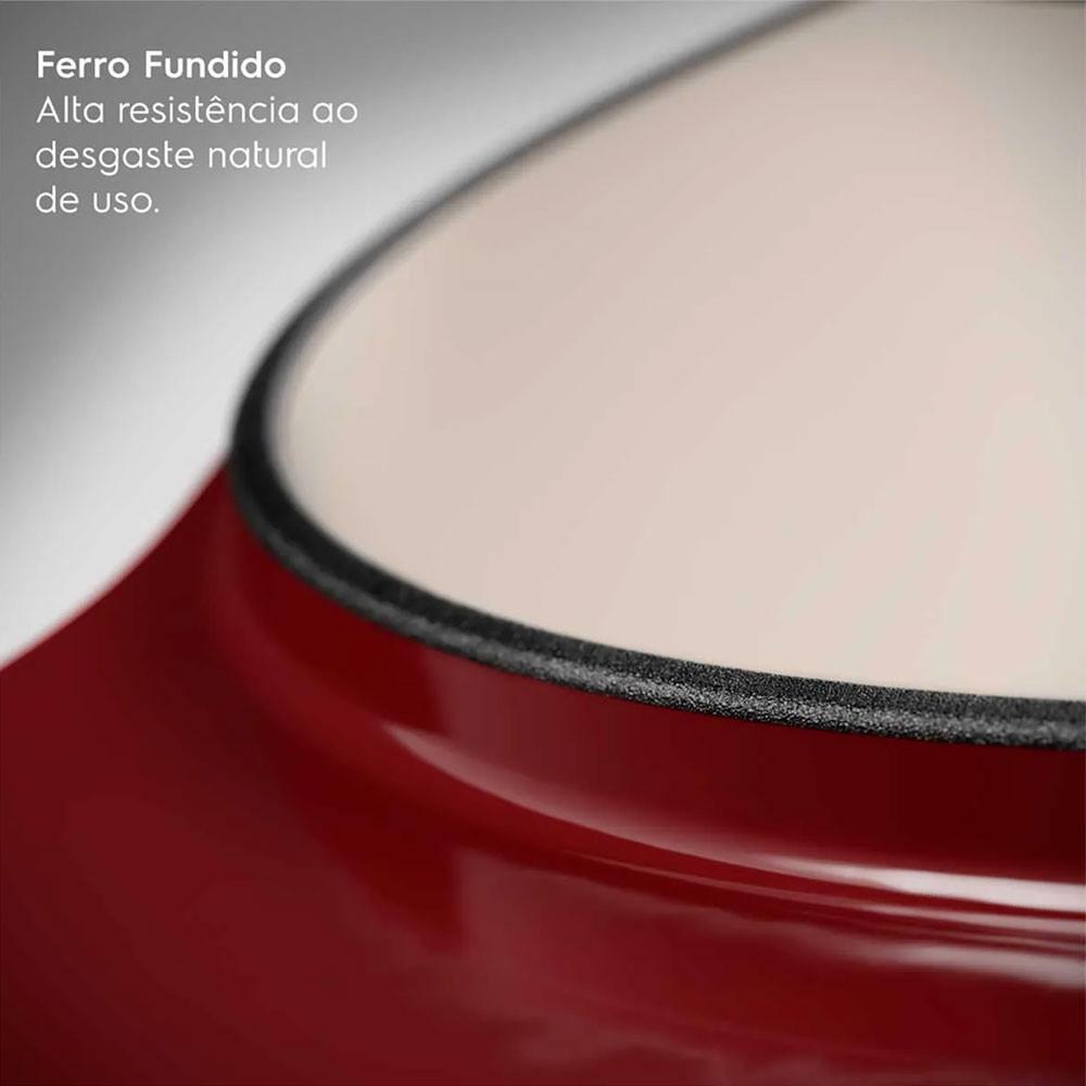 Panela de Ferro Fundido Esmaltado Oval Expert 27cm Electrolux - 6