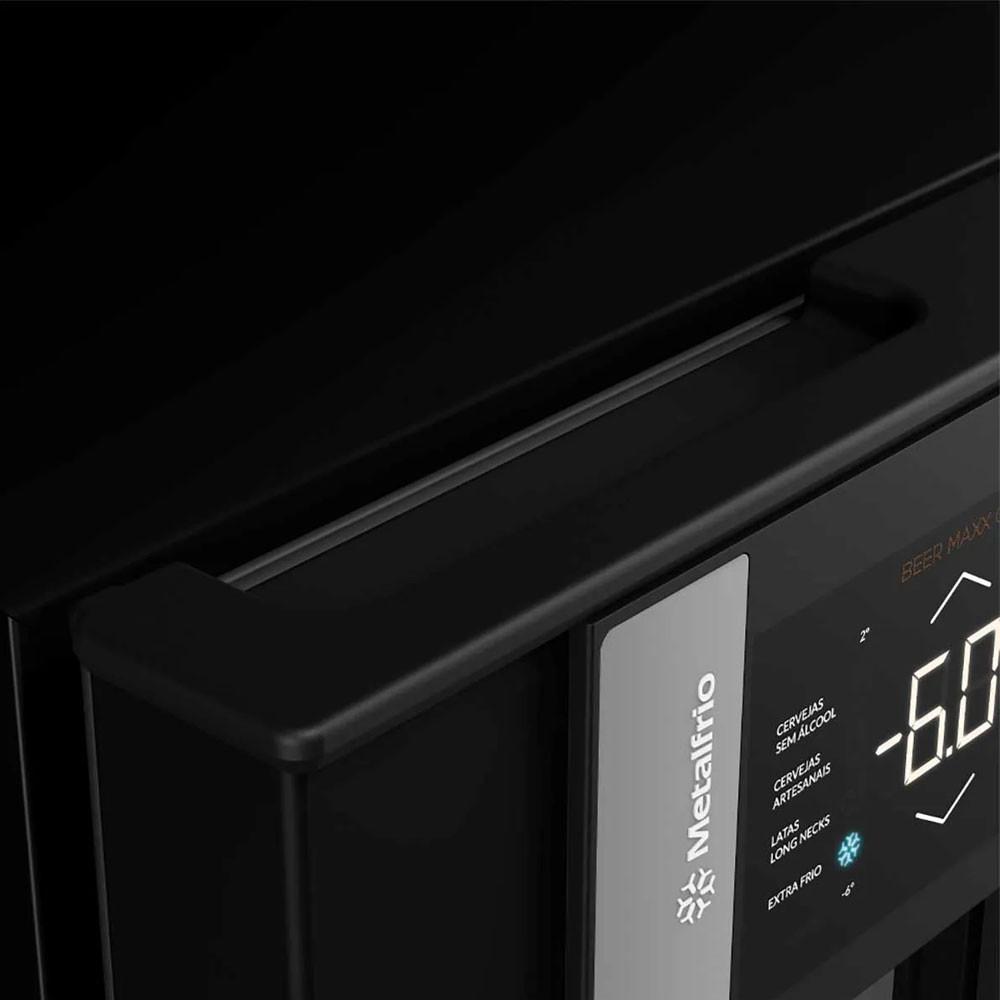 Cervejeira Beer Maxx One Inverter 114L 1 Porta Digital VN12TPP Preto Onix 110V MetalFrio - 4