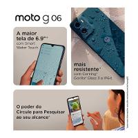 Smartphone Motorola Moto G06 256GB 12GB (4GB RAM + 8GB Ram Boost) Câmera 50MP com AI Bateria de 5200 mAh Tela 6.9 Polegadas - 6