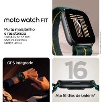 Smartwatch Moto Watch Fit Display Gorilla Glass 1.9 IP68 GPS 16 Dias de Bateria e Moto AI - 7
