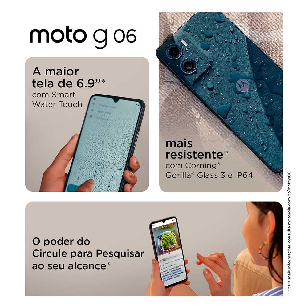 Smartphone Motorola Moto G06 128GB 12GB (4GB RAM + 8GB Ram Boost) - 6
