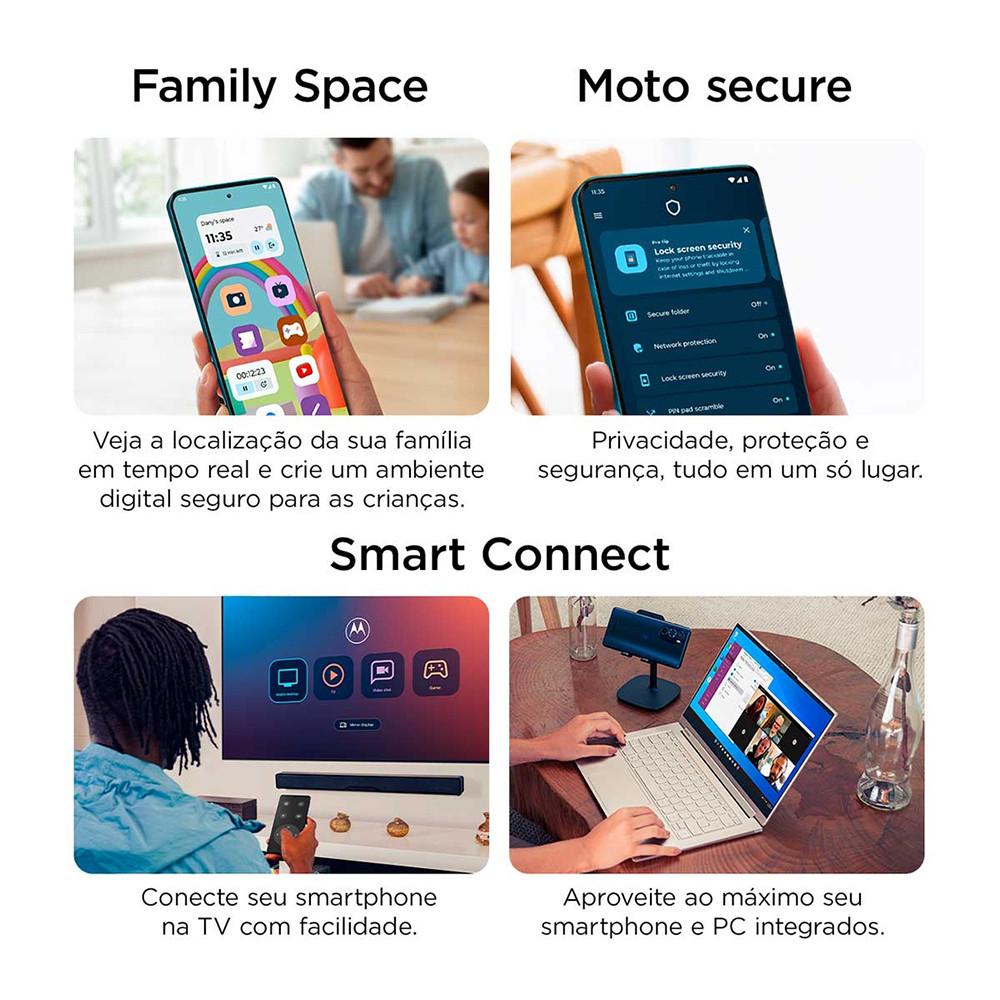 Smartphone Motorola Edge 60 Fusion 5G 256GB 16GB (8GB RAM+8GB Ram Boost) 50MP Sony AI Camera IP68 NFC - 5