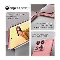 Smartphone Motorola Edge 60 Fusion 5G 256GB 16GB (8GB RAM+8GB Ram Boost) 50MP Sony AI Camera IP68 NFC