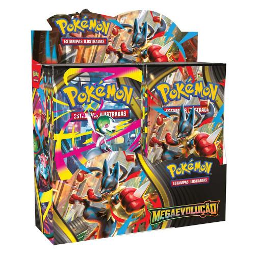 Jogo Cartas Box Pokemon 36 Booster Mega Evolução Copag - 1