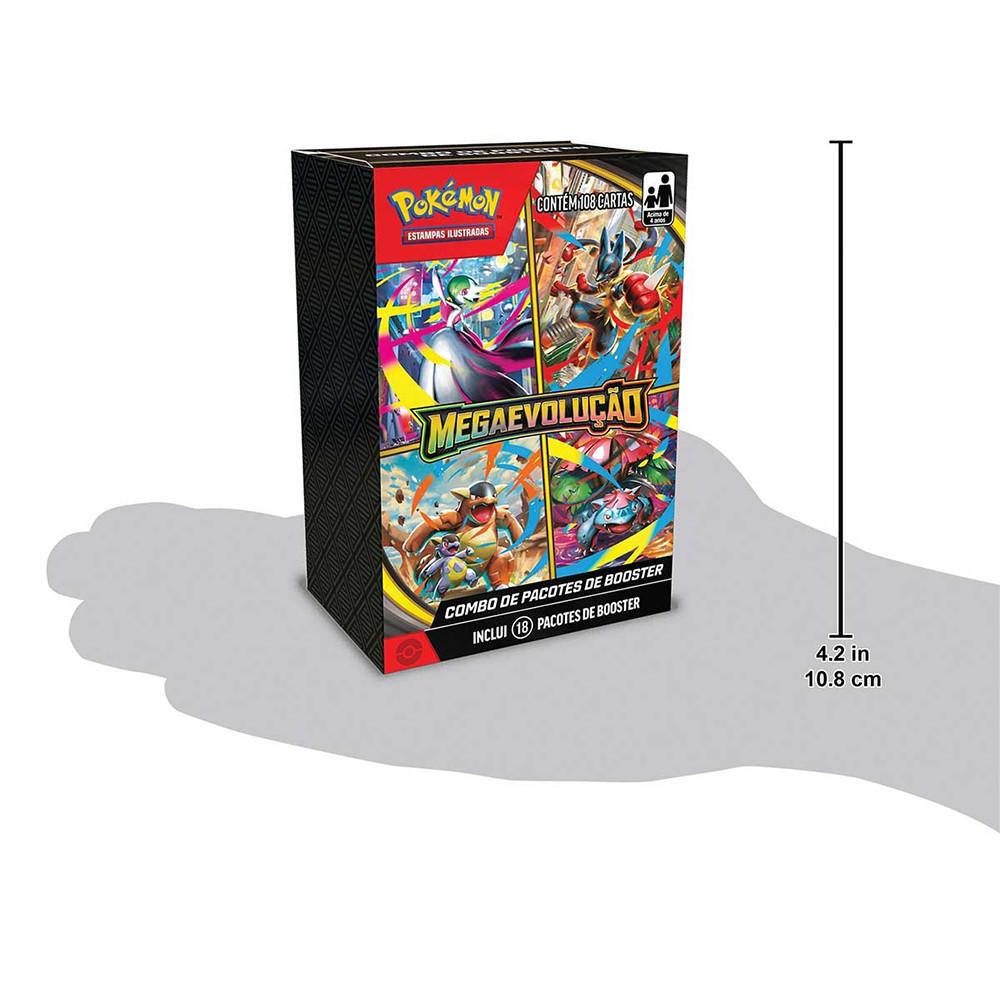 Jogo de Cartas Pokémon Combo de Booster Mega Evolução Copag - 3