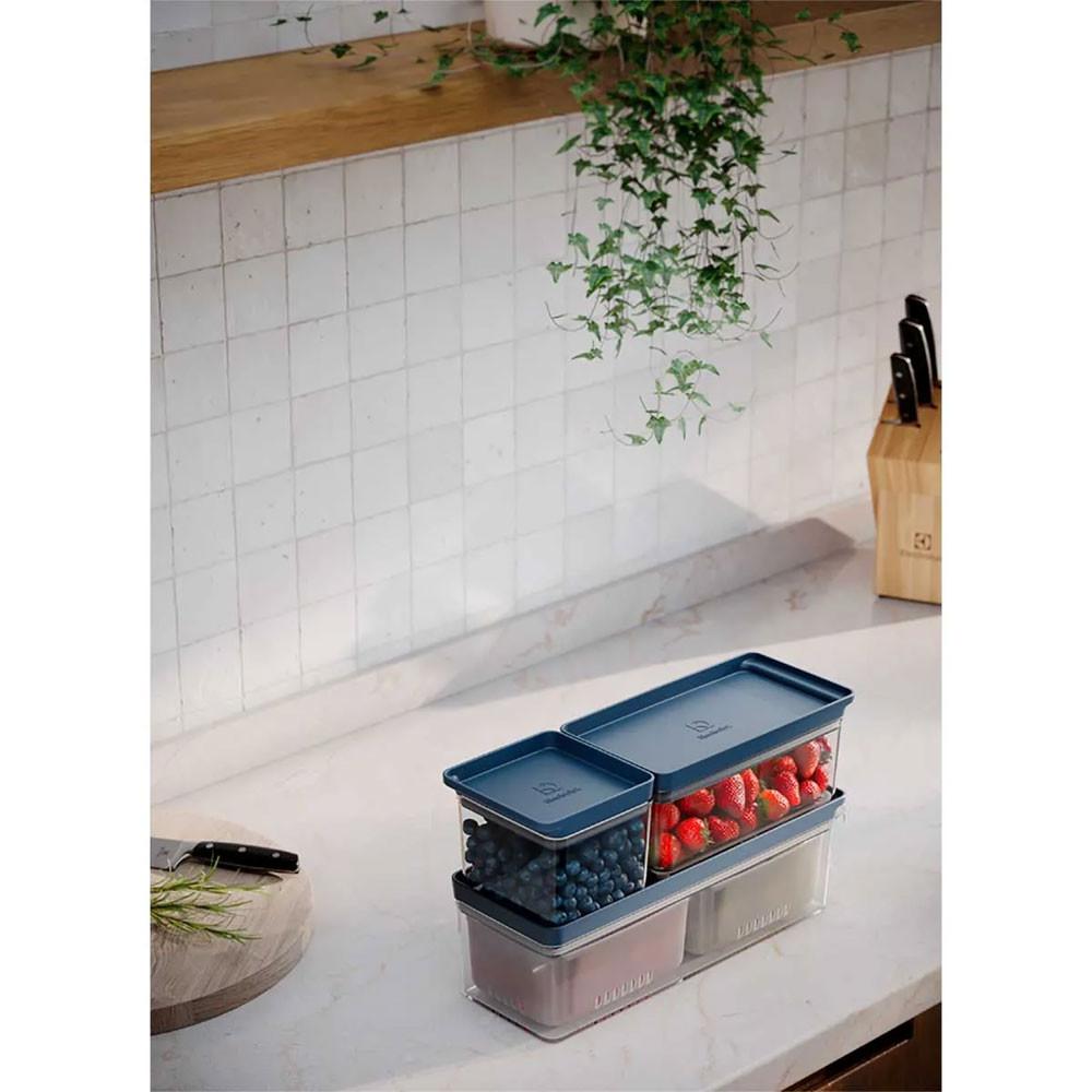 Conjunto de Organizadores de Geladeira Experience Empilhável 3 Unidades Electrolux - 9