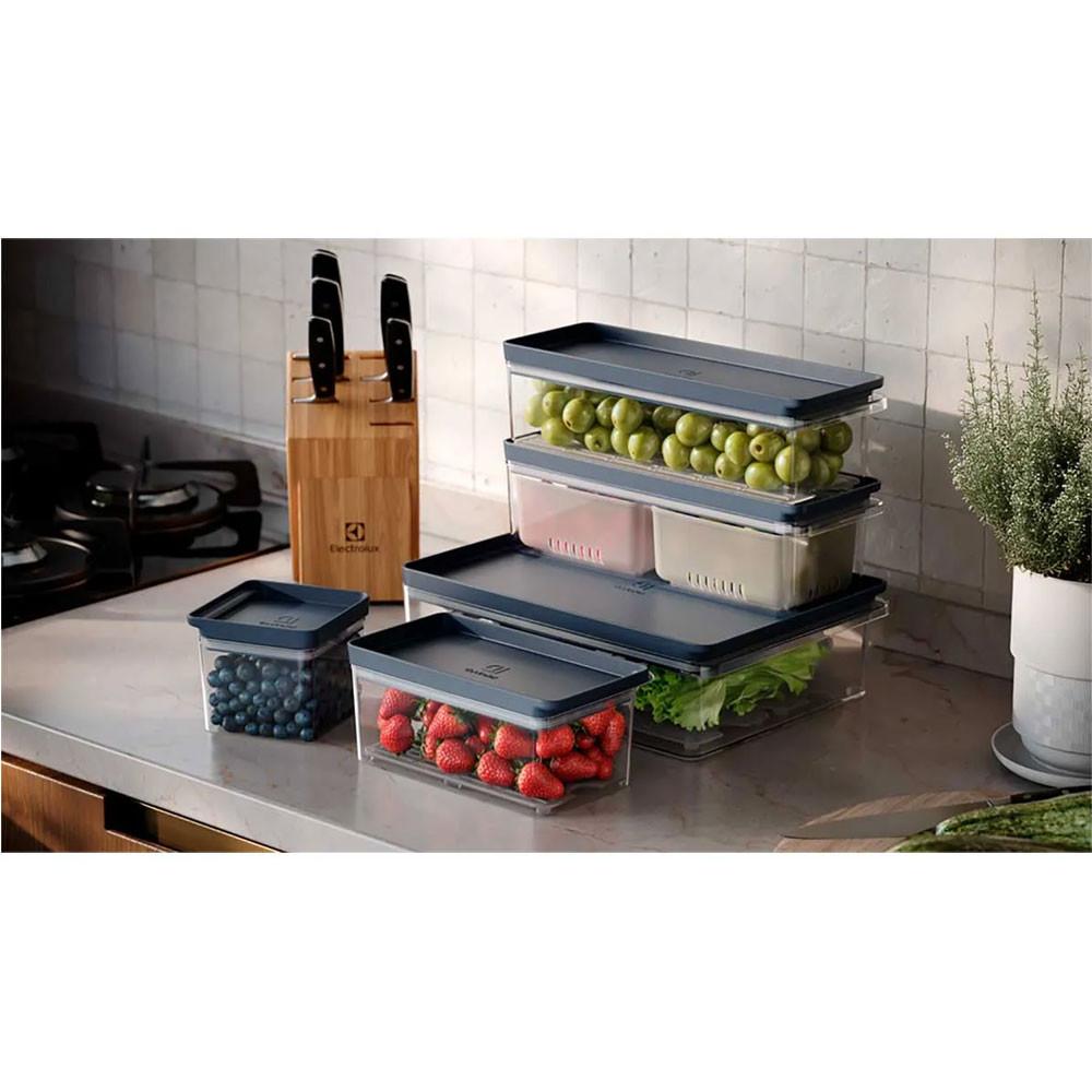 Conjunto de Organizadores de Geladeira Experience Empilhável 3 Unidades Electrolux - 10