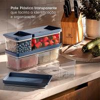 Conjunto de Organizadores de Geladeira Experience Empilhável 3 Unidades Electrolux - 5