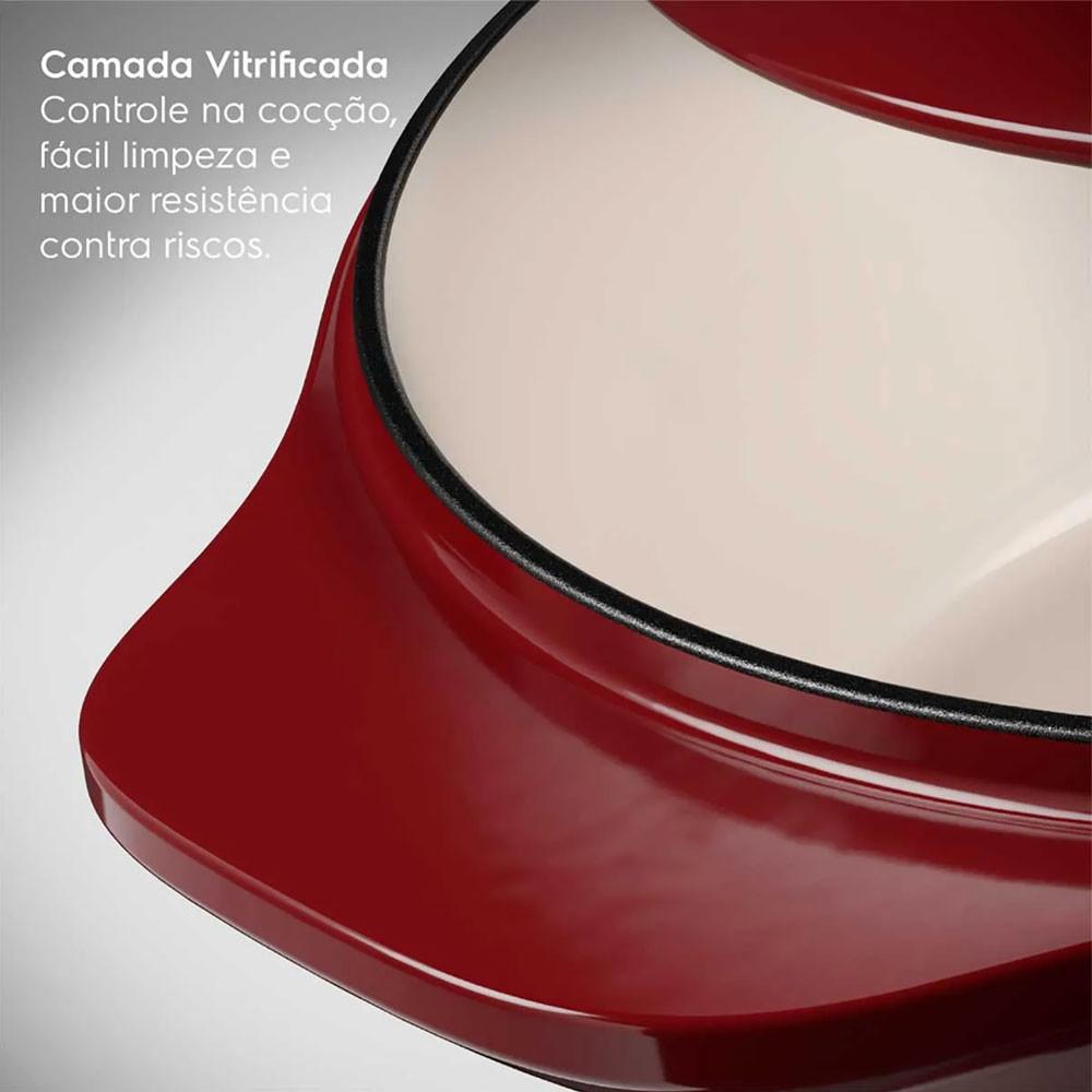 Panela de Ferro Fundido Esmaltado Caçarola Expert 24cm Electrolux - 6