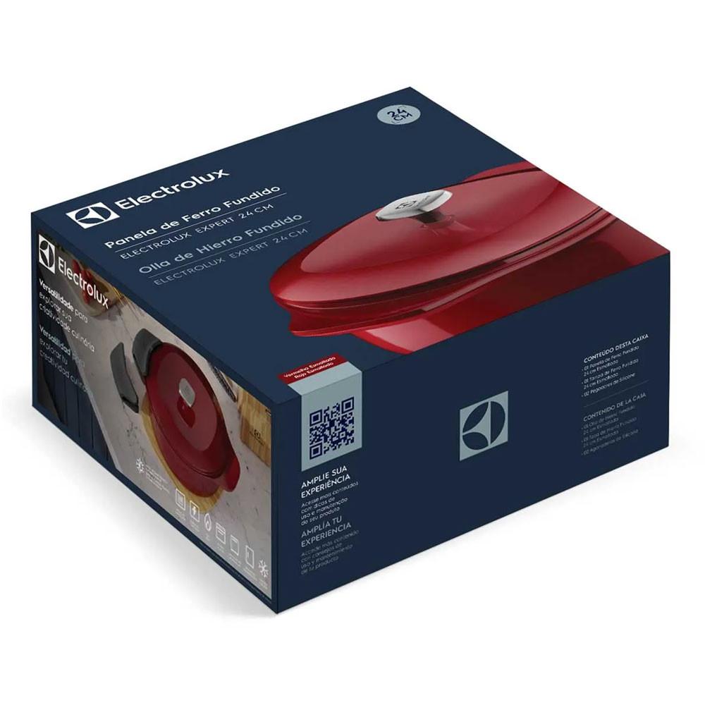 Panela de Ferro Fundido Esmaltado Caçarola Expert 24cm Electrolux - 10