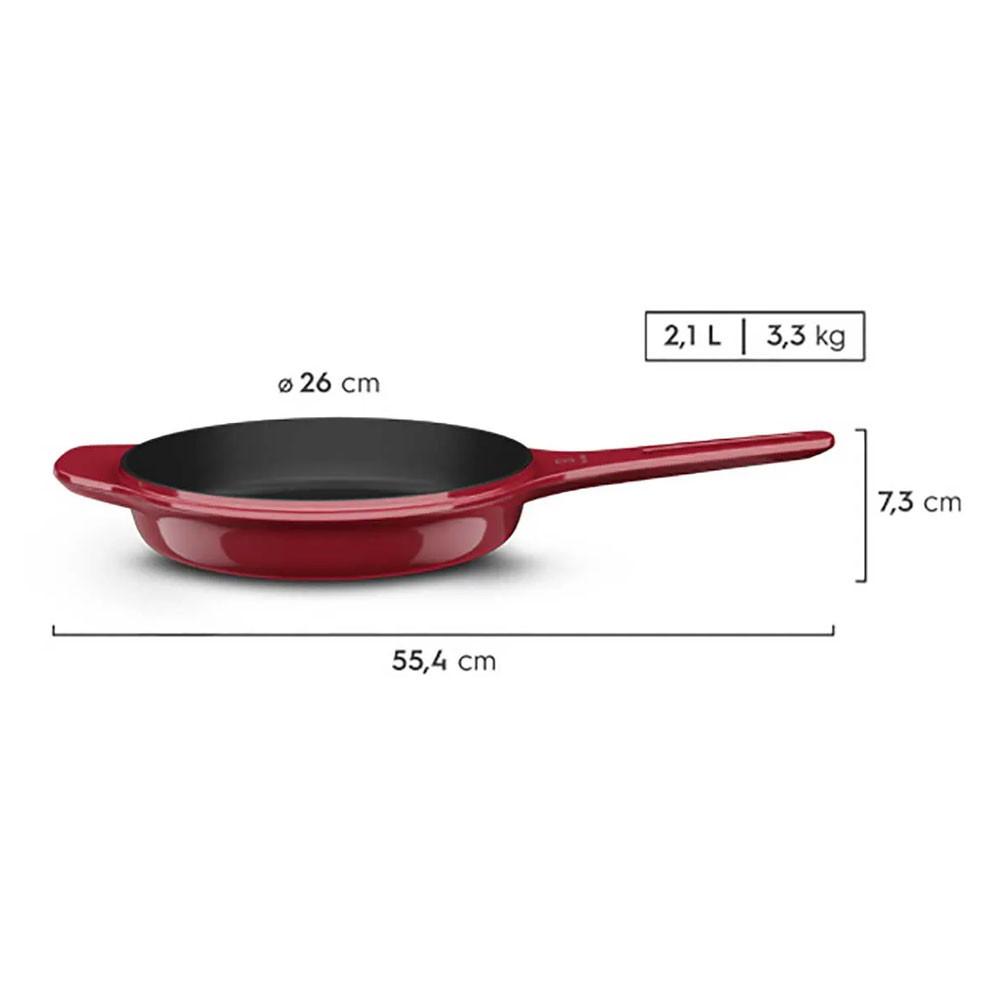 Frigideira de Ferro Fundido Esmaltado Expert 26cm Electrolux - 3