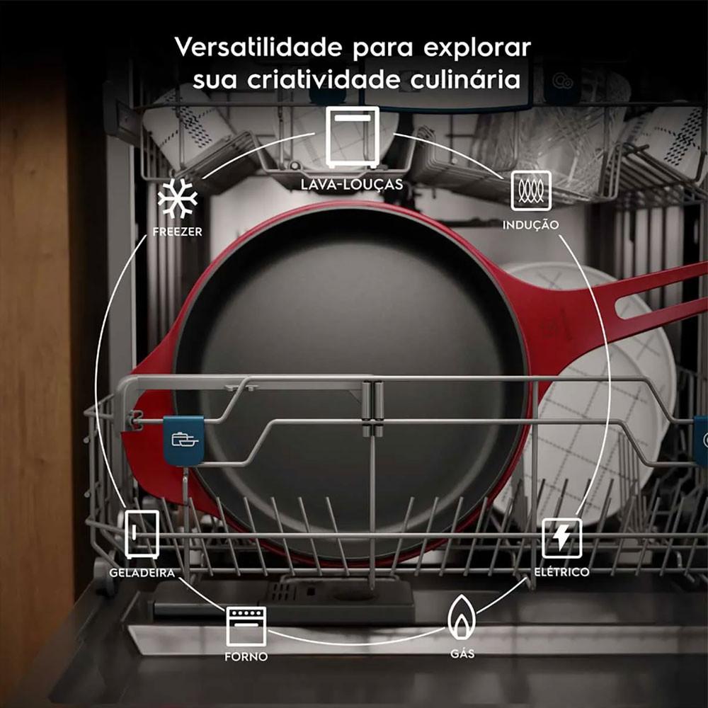 Frigideira de Ferro Fundido Esmaltado Expert 26cm Electrolux - 7