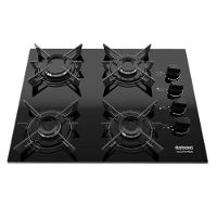 Cooktop 4 Bocas Electra Plus Preto Mesa De Vidro - 1