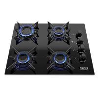 Cooktop 4 Bocas Electra Plus Preto Mesa De Vidro - 4